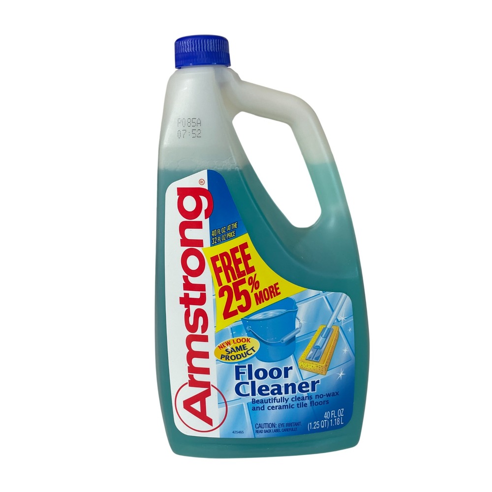 Armstrong Floor Cleaner 1997 Vintage No Wax Ceramic Tile No Sticky Residue